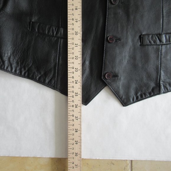 Scully Leather Harley Davidson Patch Men Vest X Large Pockets Fully Lined Black - Picture 11 of 15